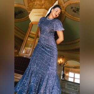 NWT Ivy City Co. The Melrose Dress in Steel XL